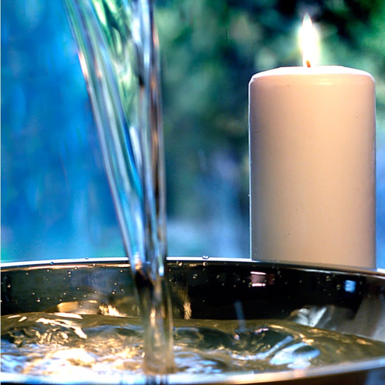 Baptism - Candle and Water