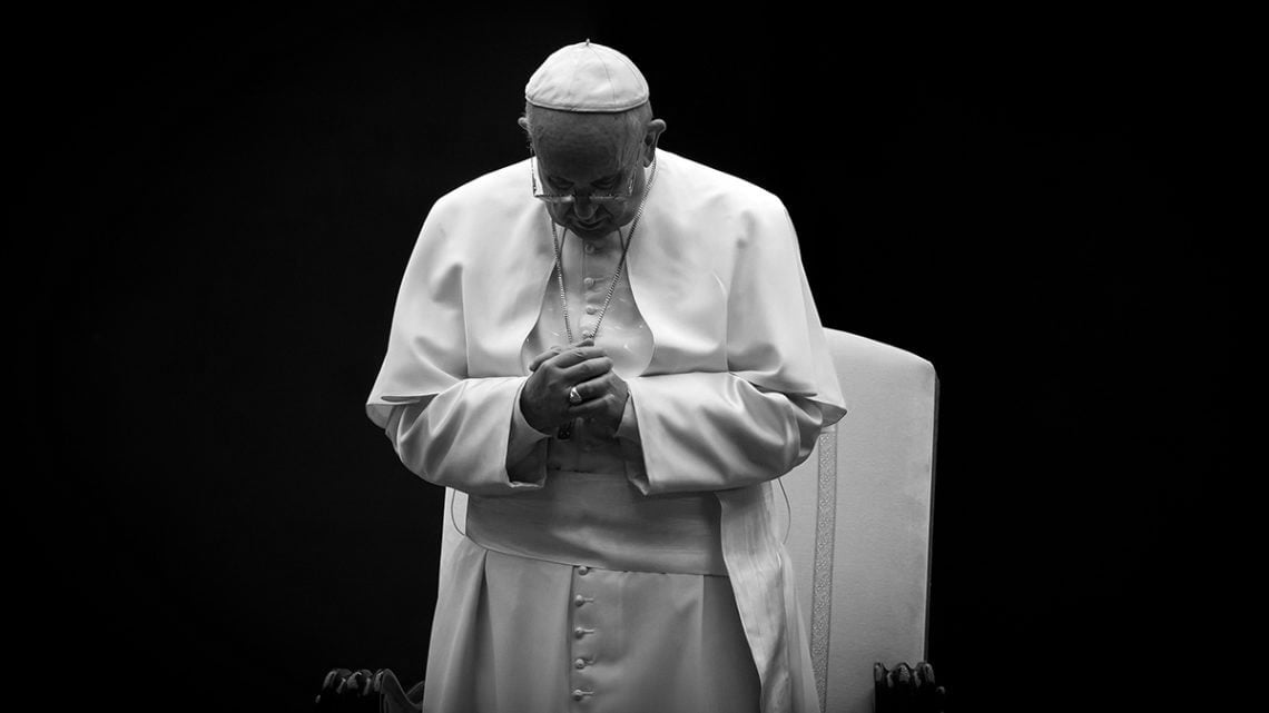 Pope praying